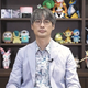 Pokémon Company COO Takato Utsunomiya in his Kyogre shirt during August 18's Pokémon Presents.